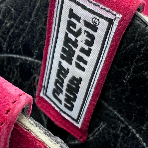 Vintage Code West Cowboy Boots Statement Western Genuine Leather Red Tan Black 7 - Picture 11 of 14